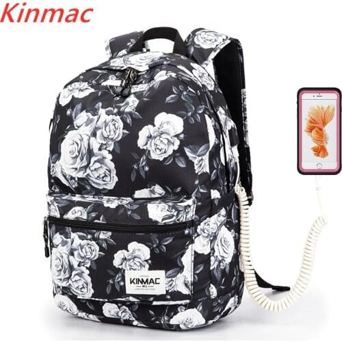 Kinmac Brand Backpack Laptop Bag15",15.6 Inch, Grey Rose Shoulder Compute Bag For Macbook 15.4, Business, School, DropShip V156