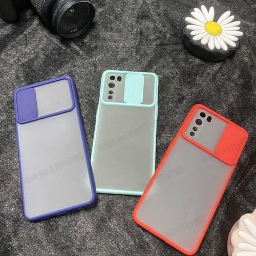 Slide Camera Lens Protective Phone Case For oneplus Nord Clear Matte Back Cover For One Plus 8T Shockproof Smartphone Case Shell