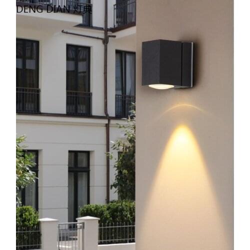 Modern LED COB Outdoor Lighting Down Light waterproof Aluminum wall lamp balcony Porch Lights 3W Fence aisle decoration