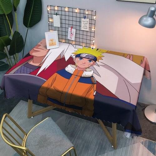 Anime Jiraiya Custom Waterproof Tablecloth Rectangular Tablecloths Dining Kitchen Coffee Table Cover Cloth for Party