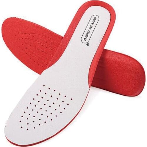 1Pair Sports Color Matching Pigskin Insoles Breathable Shock Absorption Man And Woman Sweat-absorbent Leisure Pad
