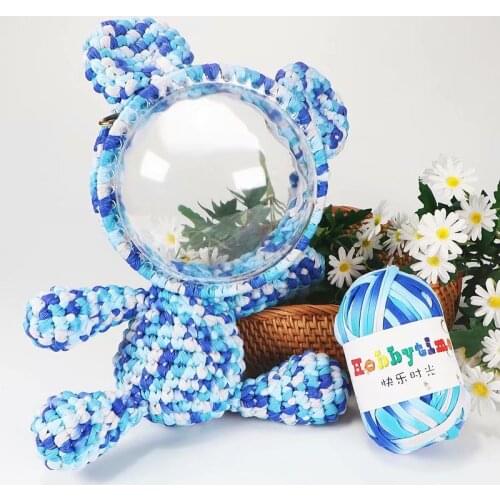 100g/ball Thick Cloth Fabric Strip Yarn Craft for Hand Knitting Crochet DIY Cushion Blanket Cloth Strip for bags