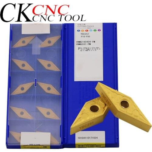 100% Original VNMG160404-PM YBC251 VNMG160408-PM YBC251 High quality wear resistant carbide inserts for Machining steel