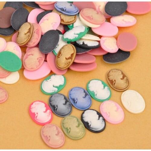 100Pcs 18x25mm Embossed Gem Paste Resin Flatback Cabochons for Phone Decoration Diy Wedding Accessories Scrapbook Craft RC-07