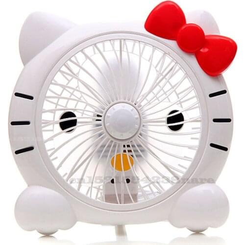 220V/20W Cat Mini Fan Student Desktop Turning Fan Creative Cartoon Office Silent Electric Fans Energy-saving and Power-saving