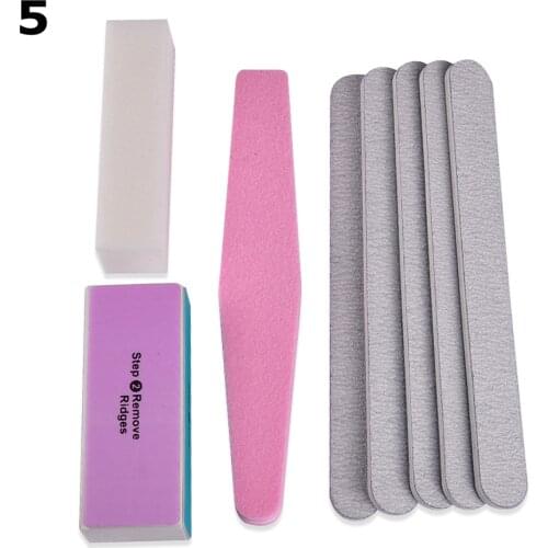 8PCS/set Sanding Files Buffer Block Pro Nail Art Salon Manicure Pedicure Tools