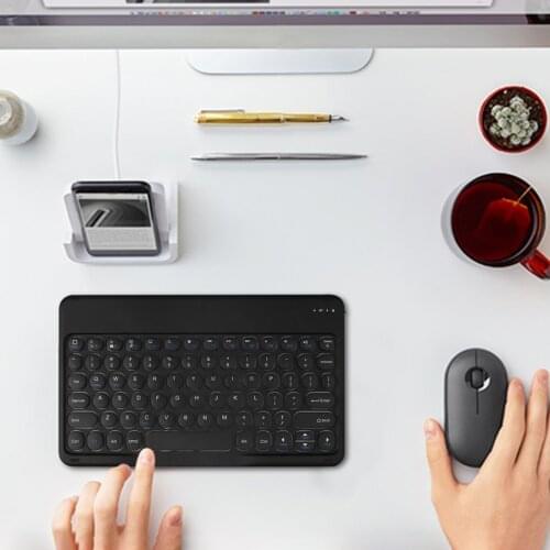 10 Inch Mini Wireless Keyboard Bluetooth-Compatible Keyboard For ipad Phone Tablet Rechargeable keyboard For Android ios Windows
