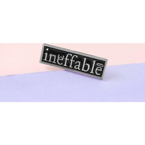 Good Omens Brooch Ineffable Pin Devil Crowley Angel Aziraphale Carnival Party Armageddon Mardi Gras Costume Accessories