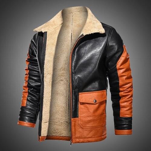 DIANRUO Men's Faux Leather Jackets