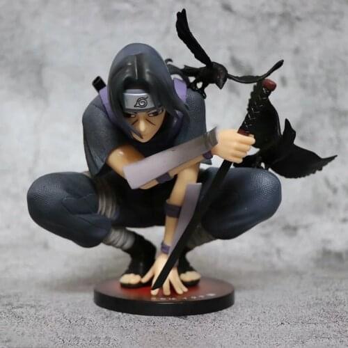 Anime Naruto Uchiha Itachi Action Figure Crow Shippude PVC Figurine Model Toys Brinquedos Collection Itachi Figma Dolls Juguetes