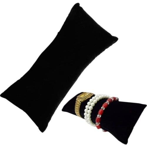 Flannel Pillow Stand Holder Bangle Bracelet Watch Jewelry Display Organizer New