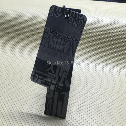 Custom black matt laminated cardboard/ custom pattern printing tags/clothing kraft paper hang tag/garment tags printing