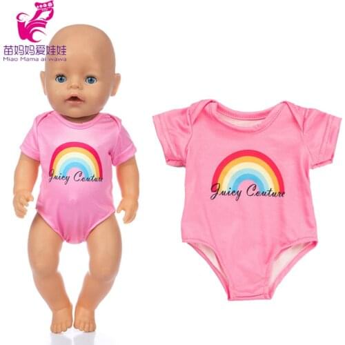 Pink Dress Set Dress+Hat Wear for 43cm Baby Doll Children Birthday Gift