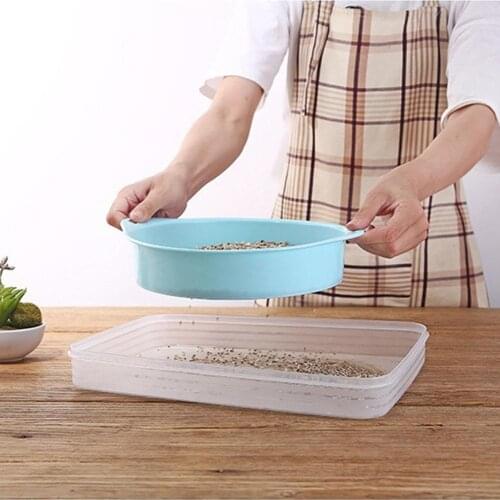 Round Sieve Household Plastic Seed Filter Soil Stone Grid Sieve Gardening Tools Garden Sieve