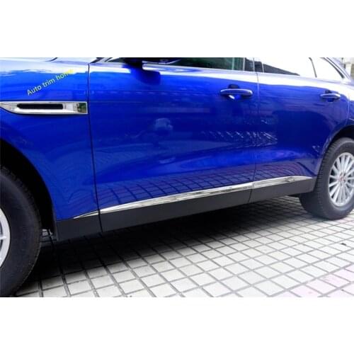 Lapetus Outside Door Body Mouldings Bottom Panel Bezel Cover Trim Fit For Jaguar F-Pace 2017 2018 2019 2020 Auto Accessories