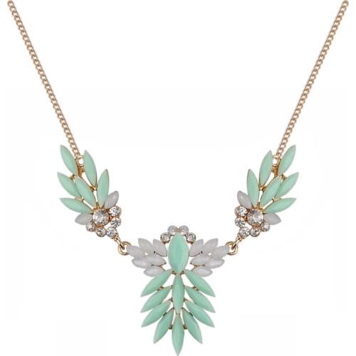 Hot Sell Fashion Trendy Necklace Colorful Gem Rhinestone Goldfish Animal Choker Necklace Statement Jewelry for Women