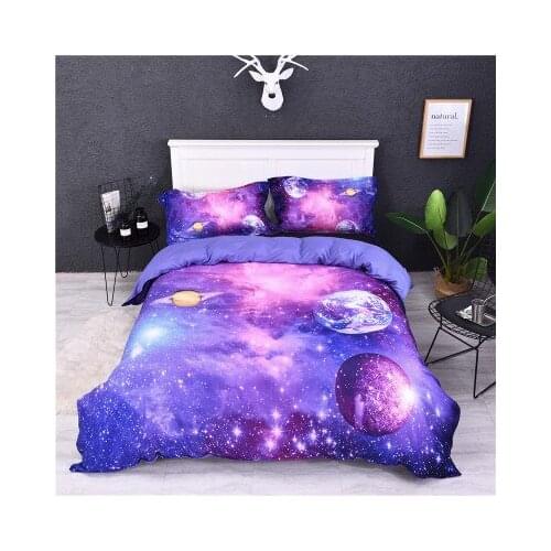 BEST.WENSDB2 Quality Super Soft Unicorn Bedding Cartoon Duvet Cover Set 3D Dinosaur World Bed Set 2/3pcs Twin Kids Bedding Set