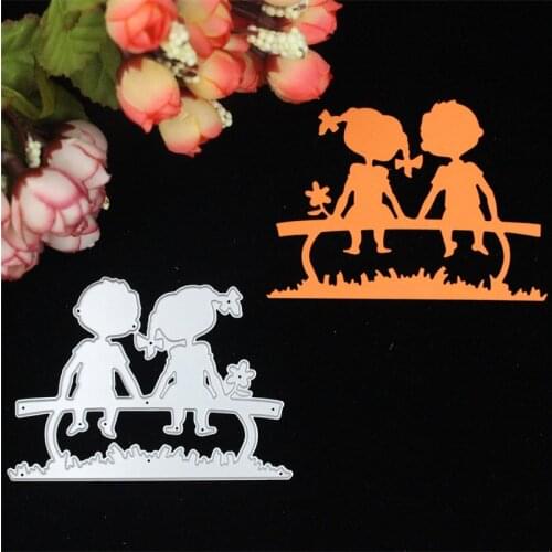 Boy And Girl Metal Cutting Dies Stencils for DIY Scrapbooking/photo album Decorative Embossing DIY Paper Cards