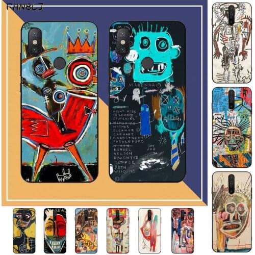 FHNBLJ Jean Michel Basquiat Art Graffiti Bling Cute Phone Case for RedMi note 9 4 5 6 7 5a 8 9 pro max 4X 5A 8T