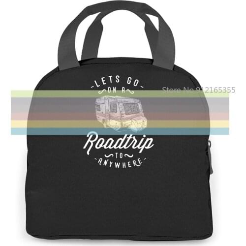 Mens Caravan Road Trip Novelty Cool Brand women men Portable insulated lunch bag adult