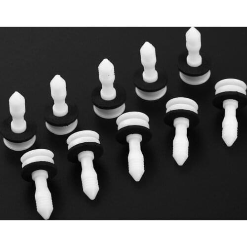 20Pcs Car Door Card Panel Trim Interior Fastener Clips C2S13494 For Jaguar S X Type Automobile Plastic Rivets Car Clips White