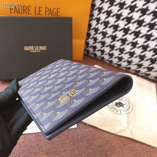 New Fashion Mens Faure Le Leather Passport Holder European American Card Bag Page Long Wallet Bags Men