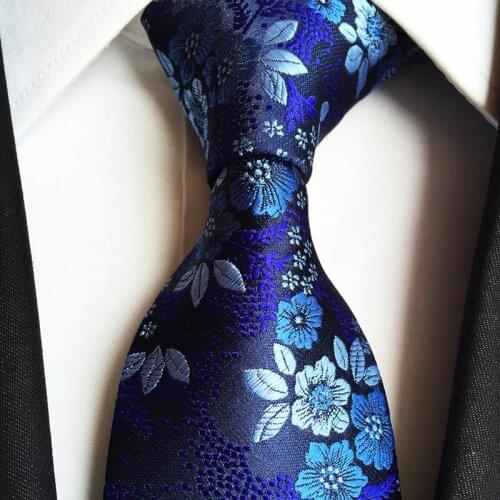 New polyester large flower tie social suit men' s floral adult fashion neck tie