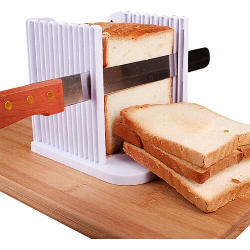 Bread Slicer ABS Sandwich Cutting Slicing Maker Three Boards Kitchen Baking Accessories Tool Household Practical Supplies