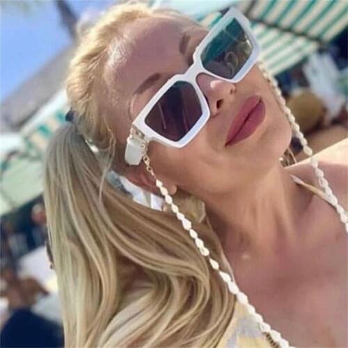 Clear Shades Luxury Brand Designer Black Square Sunglasses For Men Marble print Eyeglasses Frame Women Vintgae Glasses