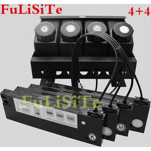 Wholesale UV digital printer 1.5L inks bottle inks box sub ink tank 4+4 UV bulk inks system factory