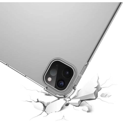 Anti-Knock Case for 2021 iPad Pro 11 inch Clear Transparent Shockproof Cover Back Shell