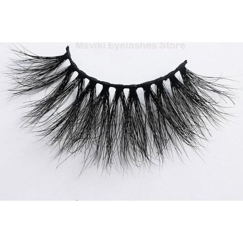 25 MM Mink Lashes Makeup Wholesale False Eyelashes Bulk Eyelash Extension Fake Lash 8D Mink Eyelashes Box Package Fluffy Natural
