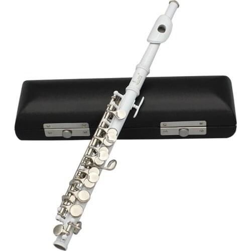 Delicate Piccolo Short Flute Plated 16 Sound Holes C Key Cupronickel with Leather Box Cleaning Cloth Screwdriver