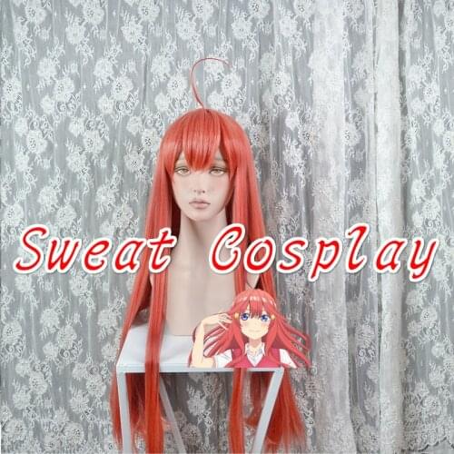 High Quality The Quintessential Quintuplets Itsuki Nakano 100cm long straight Cosplay Wigs