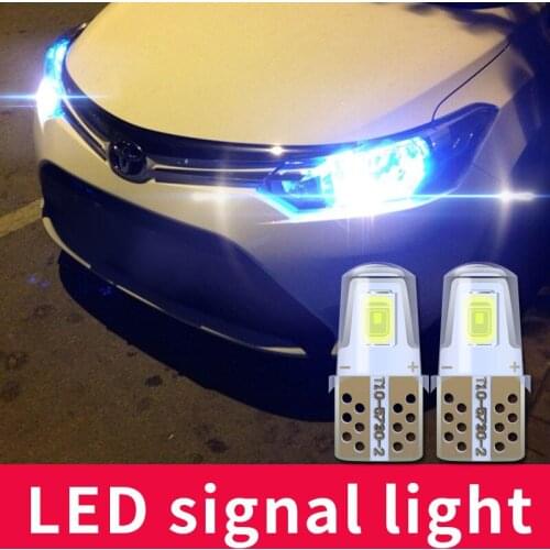 WTS 800Pcs wholesale T10 5730 2SMD Led W5W 192 168 Clearance light Wedge Side lamp Parking Silica Bright Universal led bulb