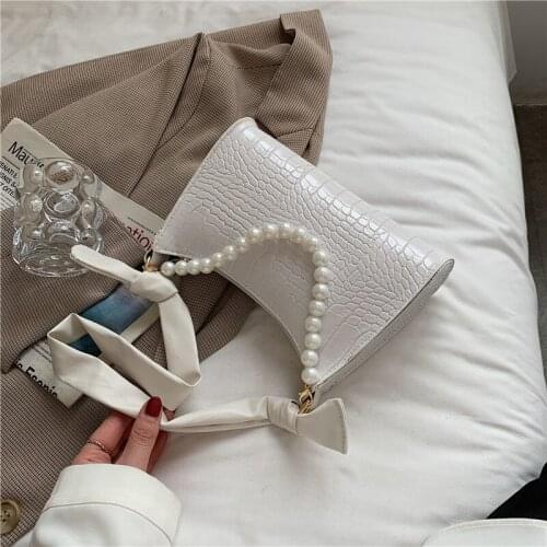 Women Top-handle Bags Bag Womens Bag 2021 New Pearl Shoulder Bag Fashion Bolso Mujer Handbags