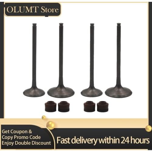 1/2 Pairs Cross Motor-bike Engine Parts Material Titanium Alloy Intake Exhaust Valve Stem Kit For KAWASAKI KXF250 2004 - 2016