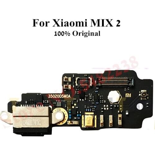 10 pcs Original USB Charging Dock Port Flex cable For Xiaomi MIX2 MI mix 2 Charger plug with Microphone board Replacement parts