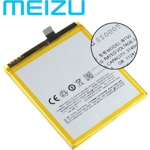 100% Original MEIZU Battery BT50 Right Cable Version 3050mAh For Meizu Metal M57A M57AU MA01 Meilan M1 Batteries+tool