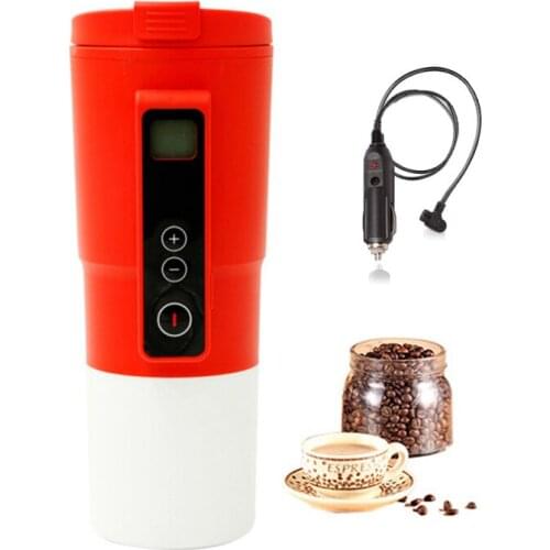 12V 410ml Car Electric Kettles Car Cup Espresso Coffee Maker Milk Pot Water Heated Mug Kettles Machine Food Grade Cafeteira