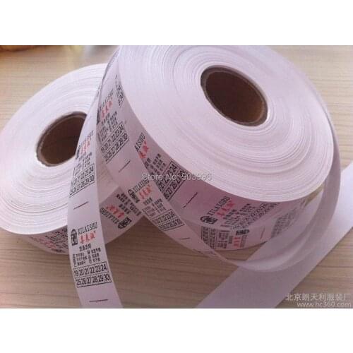 Free shipping-Wholesale Customize Logo Garment Label Logo print Water Wash Label