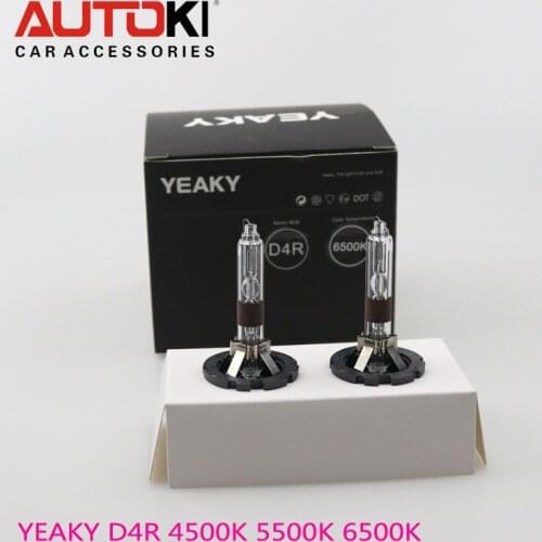 Free Shipping Autoki Yeaky Series 35W Super BrightHID Xenon Bulbs D4R HID lamp for replacement halogen bulb 4500K 5500K 6500K