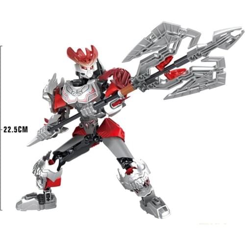 BIONICLE Fire Battle Action Figures With Sword Building Block Toys Set For Kids Christmas Boy Gift Compatible Major Brand