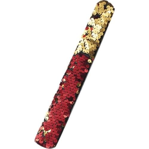 Shiny Children Sequins Slap Bracelet Wristband Headband Party Wrist Strap Gift Favors Graduation Wedding Party Props