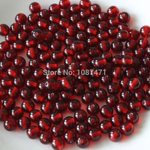 200pcs 6mm Factory direct high imitation blood beads Resin bead DIY Jewelry necklace Accessories Crafts Charm C070