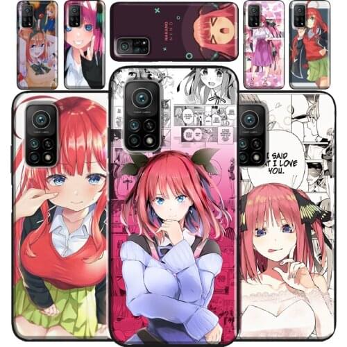 Nakano Nino Gotoubun no Hanayome For Xiaomi Mi 11 Lite Case Cover 10T Pro 11 Ultra Bumper Cover For POCO F3 M3 X3 Pro Case