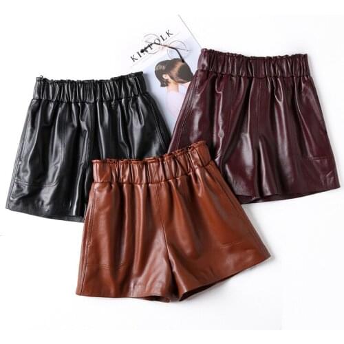 Женские кожаные шорты Davidartlife China At AliExpress