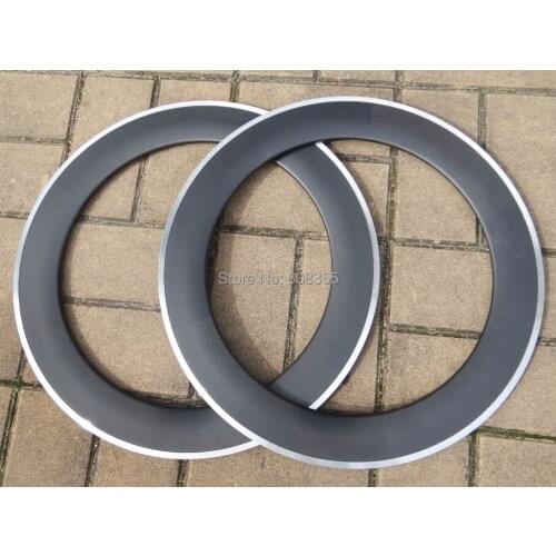 FLX-RIM-C28 : carbon Matt Cycling road bike Bicycle 700C Clincher wheel rim 80mm with Alloy Brake Surface
