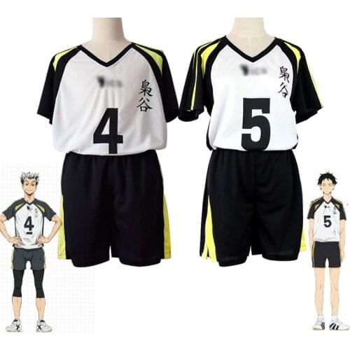 Anime Haikyuu Cosplay Costumes Volleyball Uniform Fukurodani Academy Team Top Shorts Men Women Loose Short Sleeve Full Sets