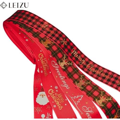 Elk Letters Christmas Decoration Ribbon For Arts Crafts & Sewing Christmas Wedding Party Decoration Gift Wrap Handmade Material
